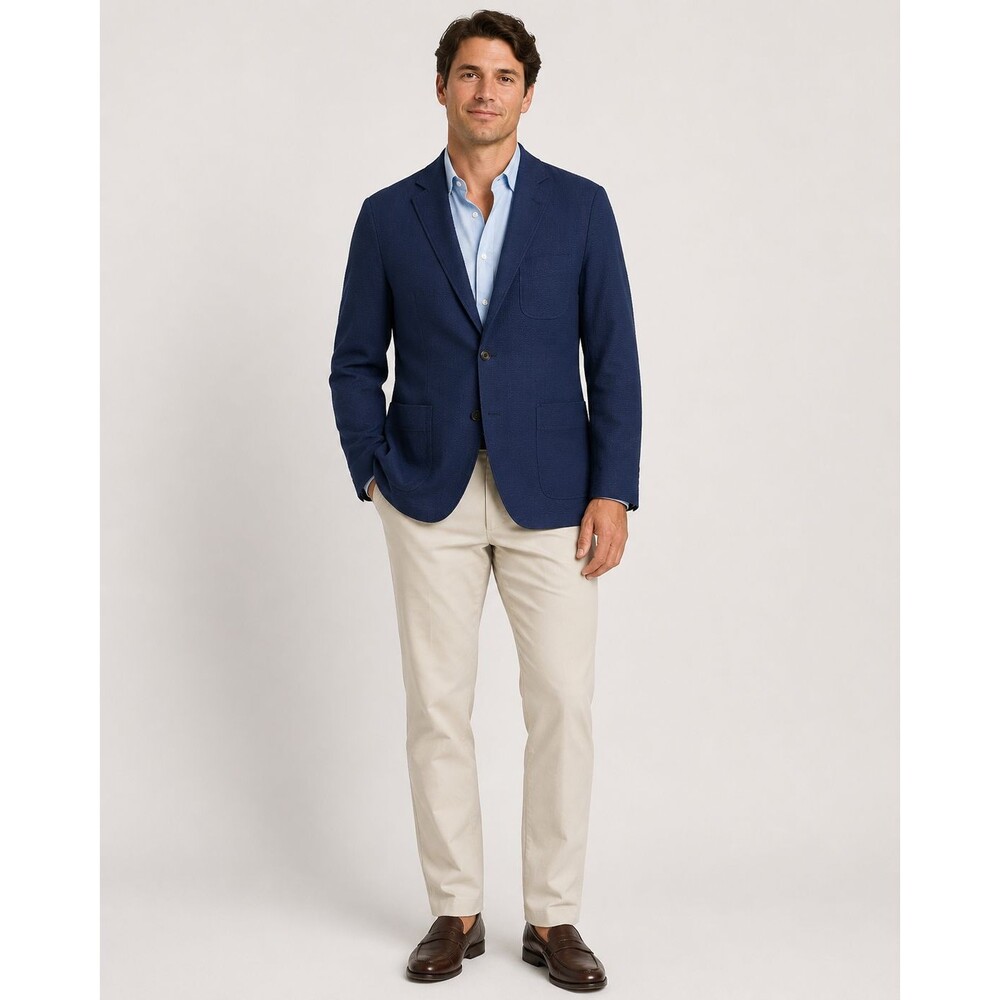 Vineyard Vines OTG Unconstructed Blazer 40R Nautical Navy Stretch Men’s